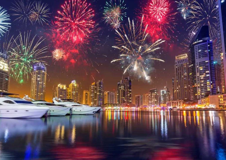 New year yacht party in Dubai