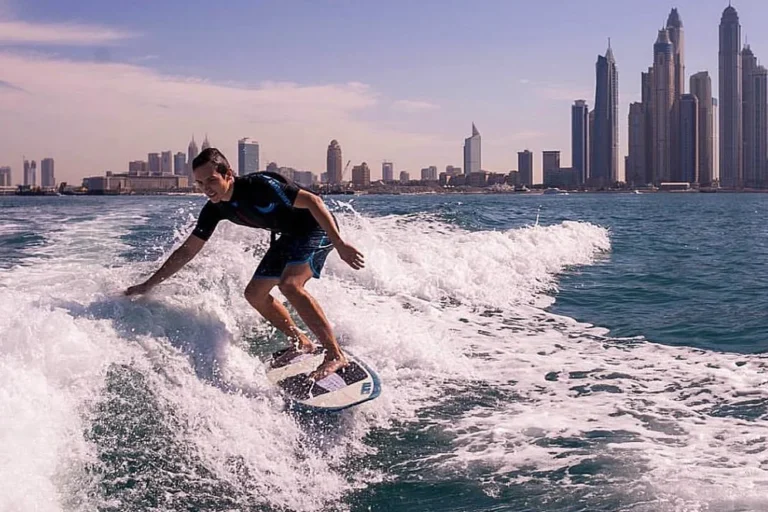 Adventures wakesurfing in dubai