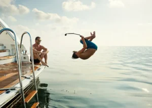 Summer Swimming Yacht Trip in Dubai