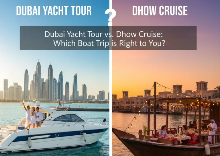 yacht vs dhow cruise Dubai
