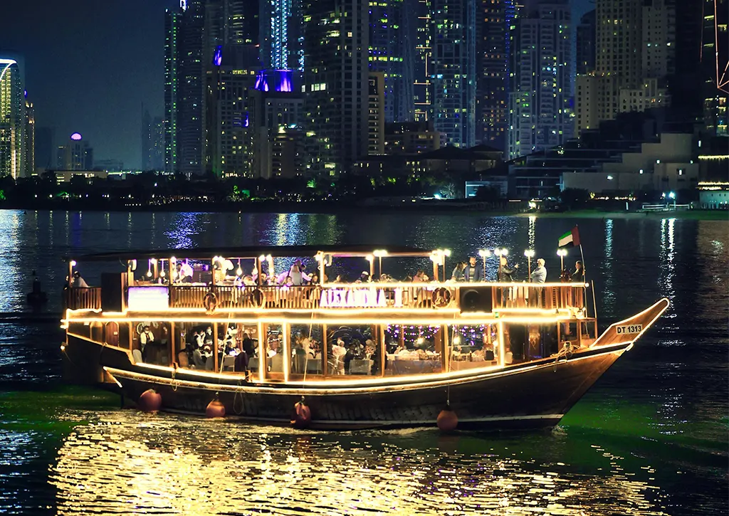 dhow cruise in Dubai Marina